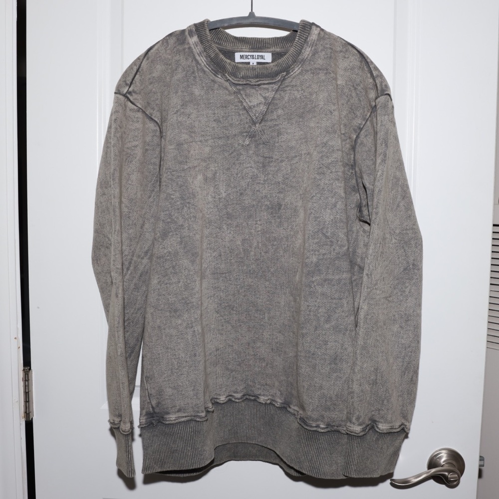 Mercy & Loyal distressed crew neck sweatshirt